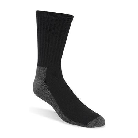 3PK MED BLK Work Sock